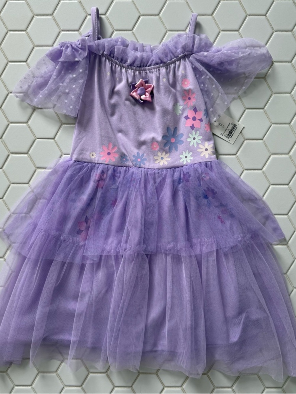Disney Lavender Floral Tulle Dress Costume